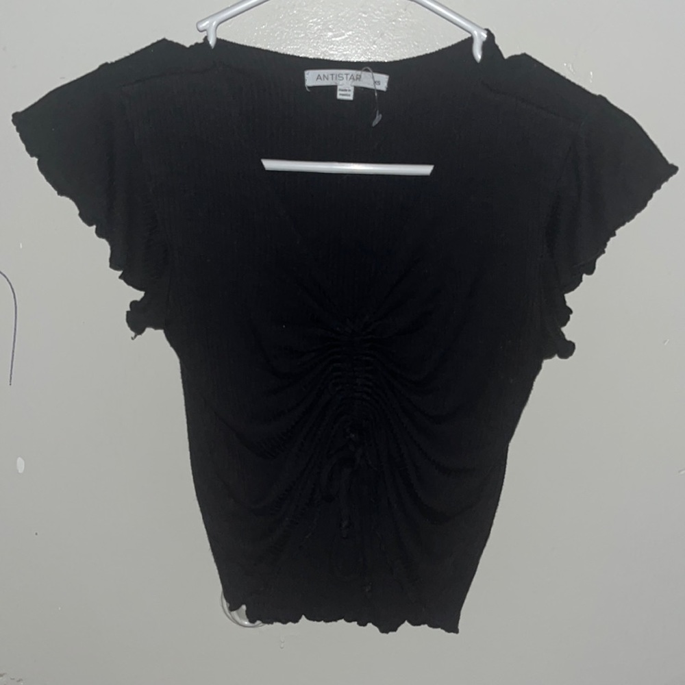 Black xs crop top